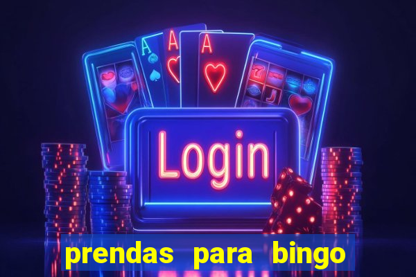 prendas para bingo de natal